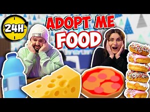 24H ADOPT ME FOOD IN REAL LIFE! Beste Food Challenge EVER! Bekommt Kaan nur Käse? 🧀