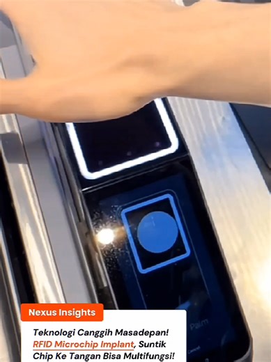 Teknologi NFC implant Tanam microchip di tangan, bayar tanpa kartu & tanpa HP source : @vinconium #nexusinsights