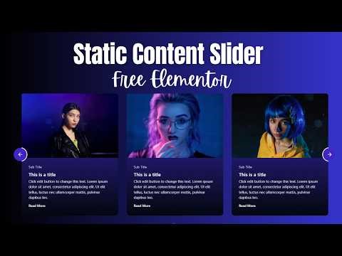 Make a Beautiful Static Slider in Elementor – Beginner Guide