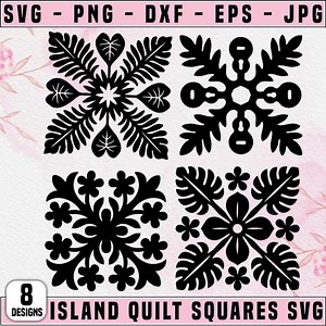 Hawaiian Easy Quilt Block Patterns SVG, PNG, EPS, Sewing Loft Quilting Blocks, Digital Download - Etsy Australia