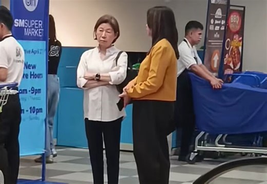 SM's Tessie Sy Coson Spotted Lining Up in Grocery, Not Taking Advantage of Position