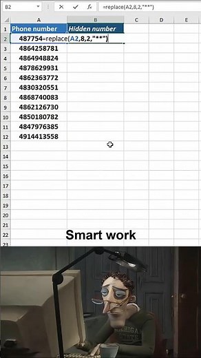 REPLACE Function in Excel 🔥 | Change Text Easily!