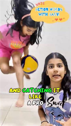 Action Words with Aarvi! | Fun English Learning #LearnEnglish #EnglishForKids #EnglishSpeaking #fun