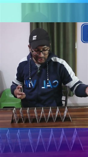 Epic Card Pyramid Challenge fail #vlogs #challenge #fail #funnymoments #humor #funny #watchtillend