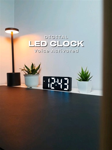 Track the time easily with this digital led clock #digitalclock #LEDclock #deskclock #deskaccessories #techgadgets