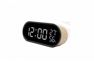 anko 43056002 Clock Radio Wood Instruction Manual