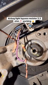 💯 //Airbag light bypass resistor 2.2 ohm working ✅👍 car#Airbags #carlife #CarLovers #CarExperts #autorepair #resistance | Muhammad Rohail