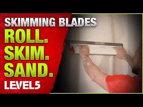 Roll. Skim. Sand. Easy drywall repairs with LEVEL5 Tools.