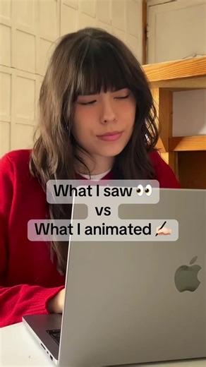 original vs animation ✨✍🏻 it seems the internet is my muse #animation #characterdesign #framebyframe #artist #inspiration