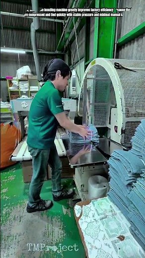 Automatic Fabric Compression Machine : Clean Bundle Wrapping Technology