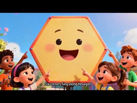 Learning the Hexagon Shape | Learning Shapes | Educational Children's Songs