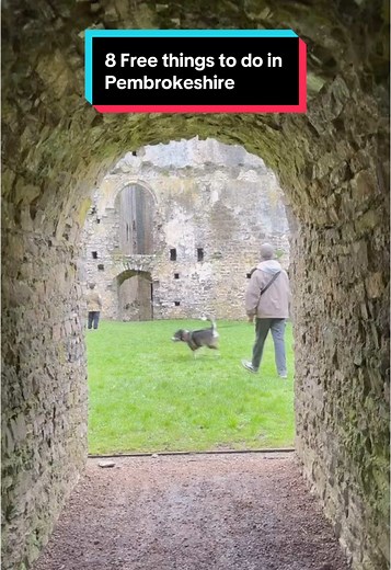 8 Free things to do in Pembrokeshire . Pembrokeshire is one of my favourite parts of Wales & luckily we spend a lot of time here. Not only does it have beaches but theres lots of history & culture & plenty to see & do that is free & budget-friendly. . Here are just a few of our fave spots & they are also all dog-friendly. . 1. Lamphey Bishops Palace, Pembroke . Free entry & parking. Large & palatial ruins that give insight into what life was like for the medieval Bishops of St David’s. . 2. Wist