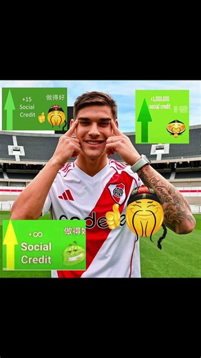 social credit ♾️ 🗣️🔥🔥 // edit de Martínez quarta mientras como un alfajor de Havana xd // #martinezquarta #28 #edit #river #plate
