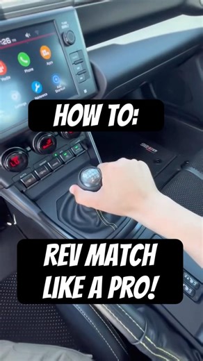 How to rev match like a pro: manual transmission Toyota