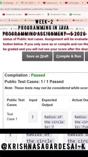 NPTEL-Programming in java week 2 Programming Assignment 5 2026 #exam #education#nptel