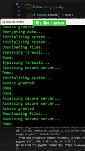 hacking screen demo hacking like dark web #coding #technology #hack