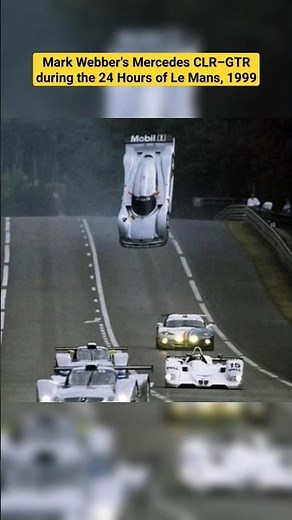 Mark Webber's Mercedes CLR–GTR during the 24 Hours of Le Mans, May 1999