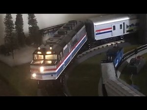MTH Railking Amtrak F40PH #406 Running Session