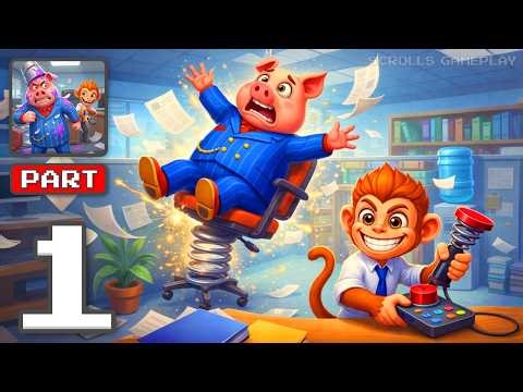 Office Animal Simulator - Gameplay Walkthrough Part 1 - Wild Workday Chaos (iOS, Android)