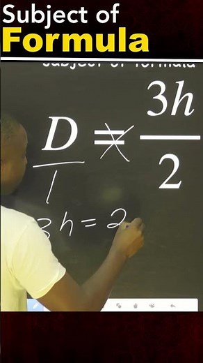How to solve the subject of formula - short #1 | #maths #mathematics