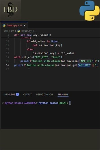 Python Basics - EnvVar with ContextManager