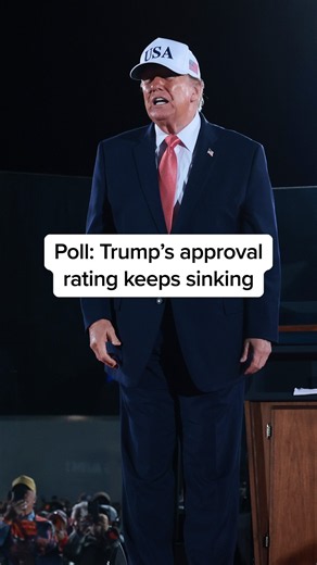 Poll: Trump’s approval rating keeps sinking