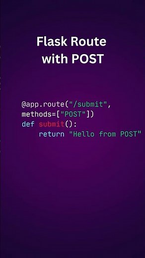 HTTP Methods in Flask | GET vs POST Explained Simply