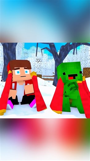 Mikey and JJ Vs Ice Monster JJ.. 🔥🔥 Minecraft short