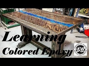 Custom table. Learning colored epoxy.