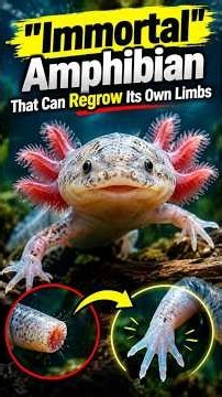 The "Immortal" Amphibian That Can Regrow Its Own Limbs #wildlife #animals #facts