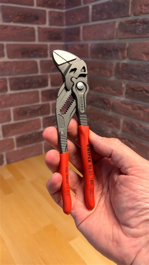 How do you press a nut into its designated slot with ease? With the KNIPEX Pliers Wrench 86 01 180! #knipex #tools #handtools #plierswrench | Knipex