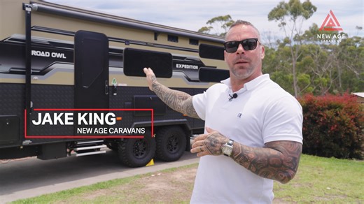 Introducing the 2026 New Age Caravan Range 100 percent Aussie made. Completely reimagined for modern touring. Key upgrades for 2026: • New curved robe design for a more contemporary, premium interior • Doorside kitchen layout for better outdoor connection and improved internal flow • Thicker 25mm benchtops for a sturdier, high-quality workspace • Sleek single-bowl sink without drainer for more prep space and a clean look • USB-C charging points throughout the interior • Doorside bunks and access