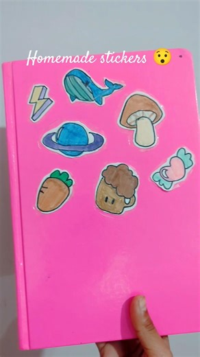 DIY Handmade Stickers at Home ✨ Easy & Cute Aesthetic Stickers #DIYStickers #Handmade #TinyArtova