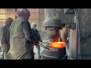 Inside The Factory Industrial Forging Works | Old Iron Working Skills At Pneumatic Hammer Machine