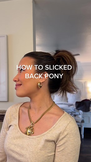 Slicked Back Ponytail Tutorial for Moms