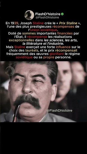 When Stalin created… the Stalin Prize.