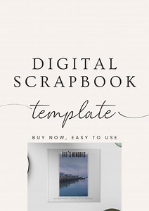 Digital Scrapbook Template - Etsy