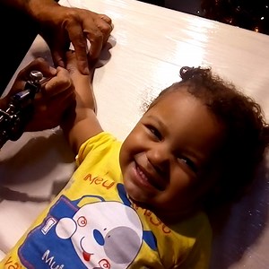 11M views · 342K reactions | This 'tattoo' customer is the cutest 梁❤️ | Tyla | Facebook