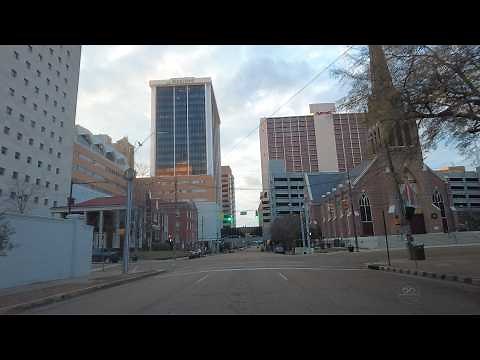 Driving Through Downtown Jackson, Mississippi - [4K Tour]