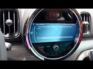 Pairing your iPhone to Apple CarPlay on a 2022-2024 MINI.