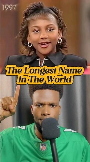 The Longest Name In The World! #name #worldrecord #record #didyouknow