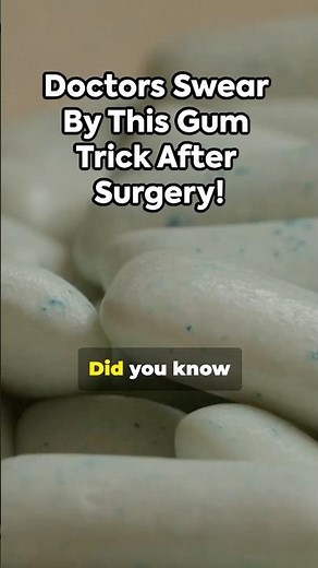 Chew Gum After Surgery? The Secret Recovery Hack Doctors Approve!#shorts