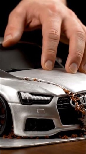 You can't eat a car... or can you? The ultimate car cake reveal.#asmr #satisfying #cake