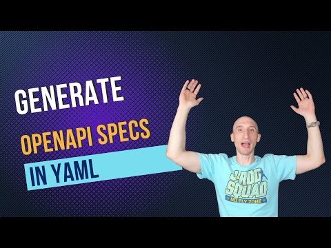 Generate OpenAPI Specs in YAML