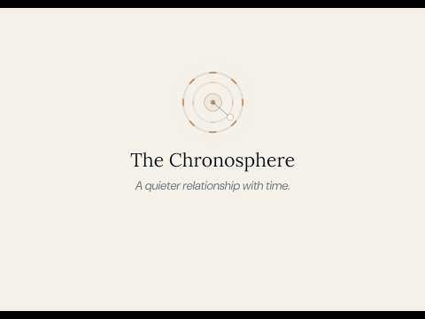Chronosphere. A quieter relationship with time.