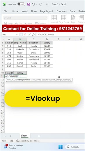 Excel VLOOKUP + MATCH Formula | Dynamic Lookup in Excel | Excel Tips, #excel #vlookup #match