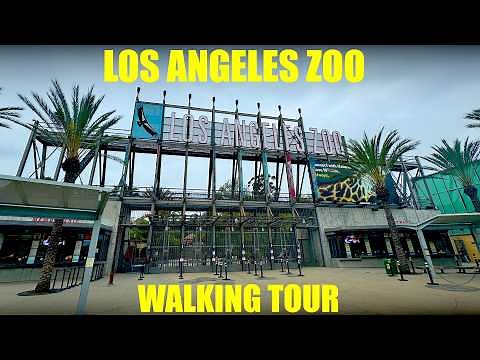 Los Angeles Zoo - Walking Tour - Full Walkthrough - with Ultra Closeup Shots of Animals - 4k