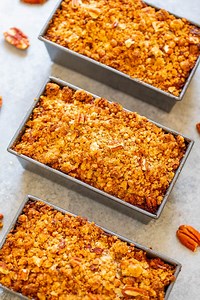 Mini Crumble Topping Pumpkin Bread
