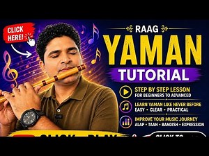 Raag Yaman Flute Tutorial 🪈 | Learn Step by Step + Popular Songs | Beginner to Advanced #bansuri
