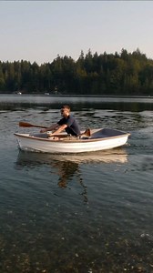 Look where you're going, not where you've been! The Forward Facing Rowing System is a game-changer for people who enjoy rowing, but who struggle with the rear-facing realities of rowing. You can avoid obstacles, ease neck strain, and stay safe in limited-visibillity conditions. Click link in bio or visit www.forwardrow.com to learn more! #rowing #rowboat #innovation #innovative #innovator #woodenboatfestival | Gig Harbor Boat Works